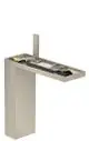 AXOR-HG-AXOR-MyEdition-Einhebel-Waschtischmischer-230-fuer-Waschschuesseln-mit-Push-Open-Ablaufgarnitur-ohne-Platte-Brushed-Nickel-47022820 gallery number 1